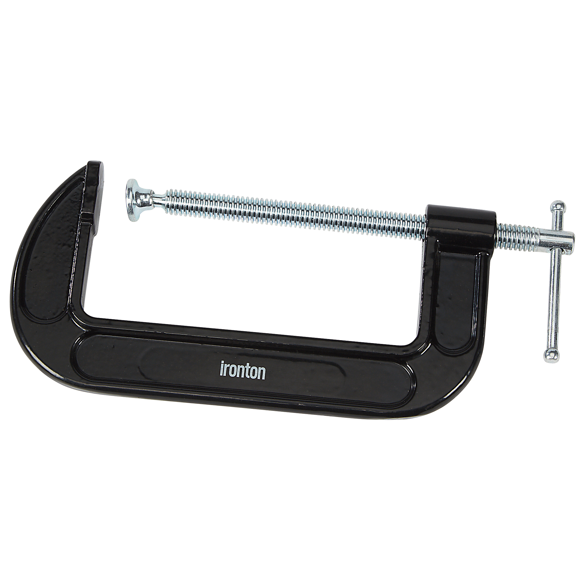 Ironton 6in. C-Clamp, 10,000-Lb. Clamping Pressure, 5.9in. Opening